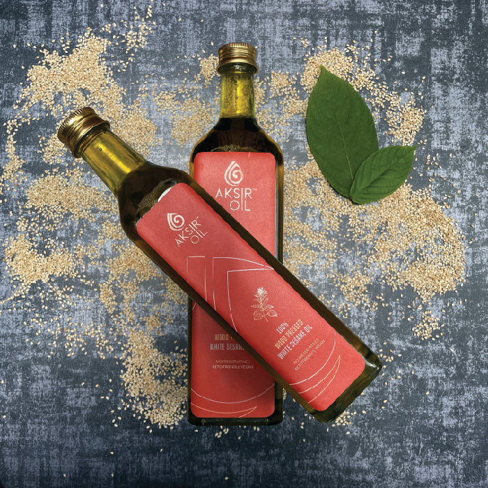 Wood-Pressed White Sesame Oil